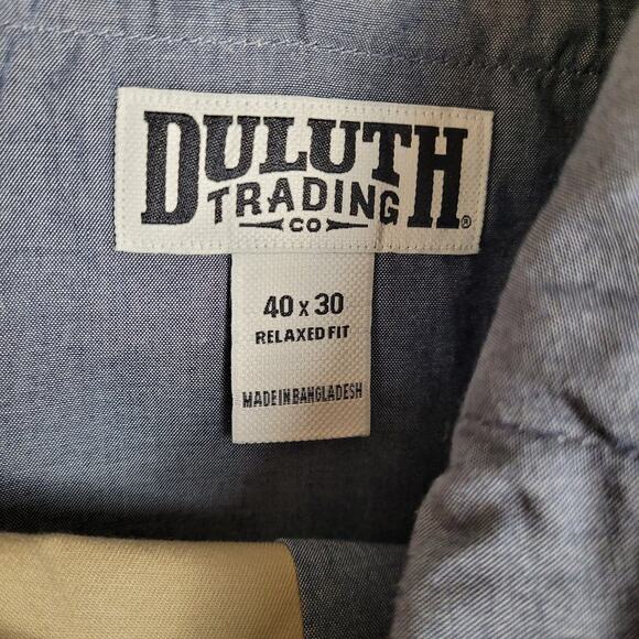 New Duluth Flex Ballroom khaki relaxed fit pants 40/30 Workwear Gusset Preppy - Picture 3 of 9